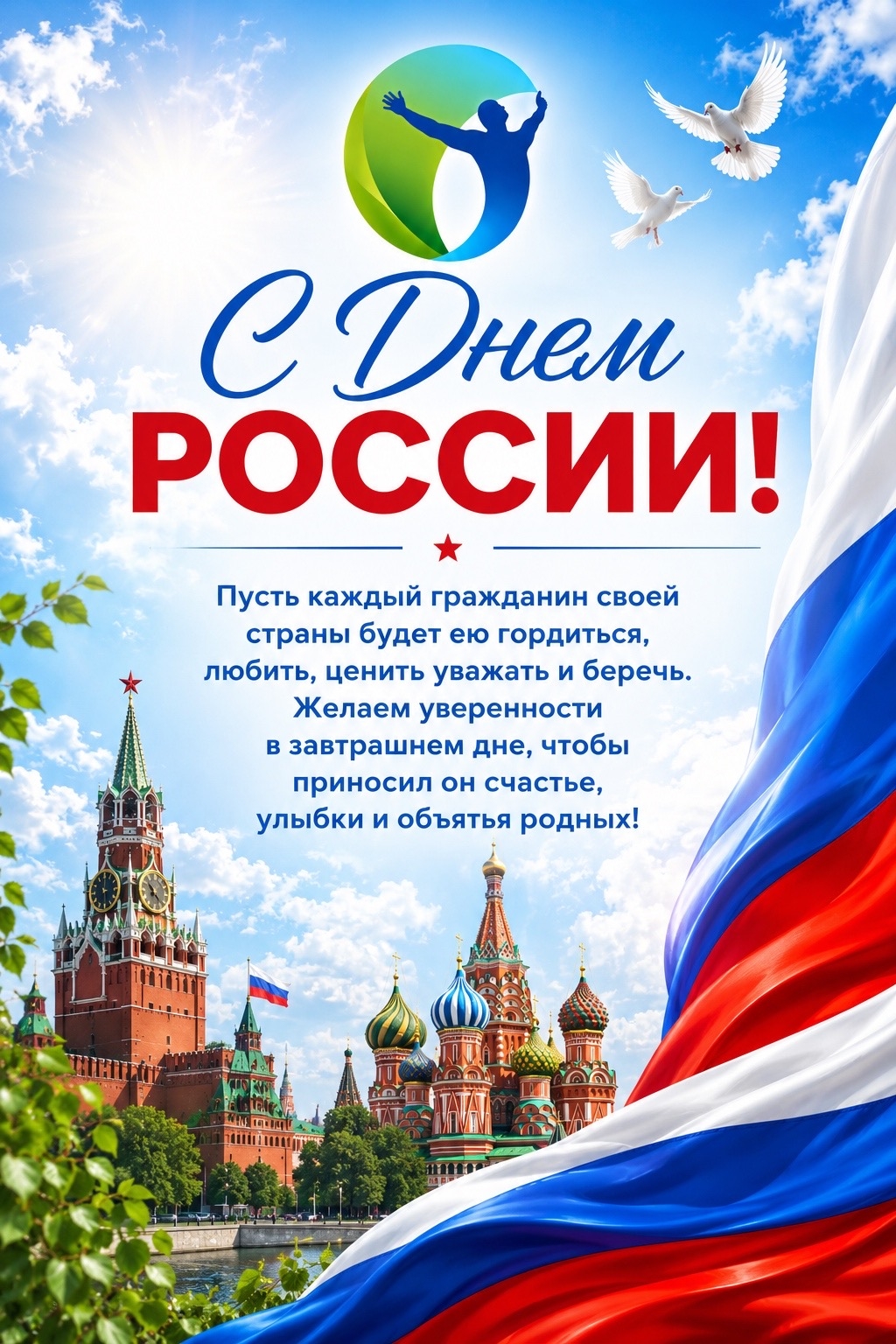 От всей души поздравляем Вас с Днём России!!
